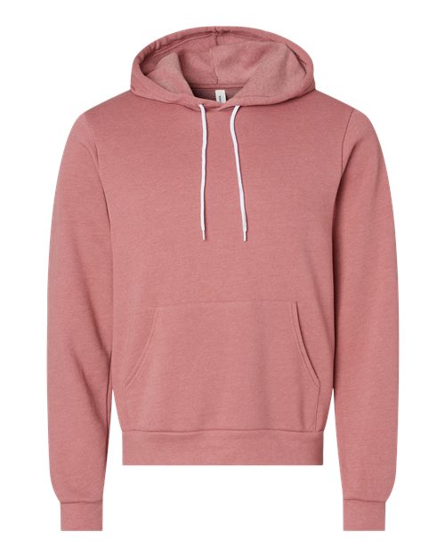 Bella+Canvas 3719 Unisex Sponge Fleece Hoodie — Premium Customizable Hoodie — Heather Mauve