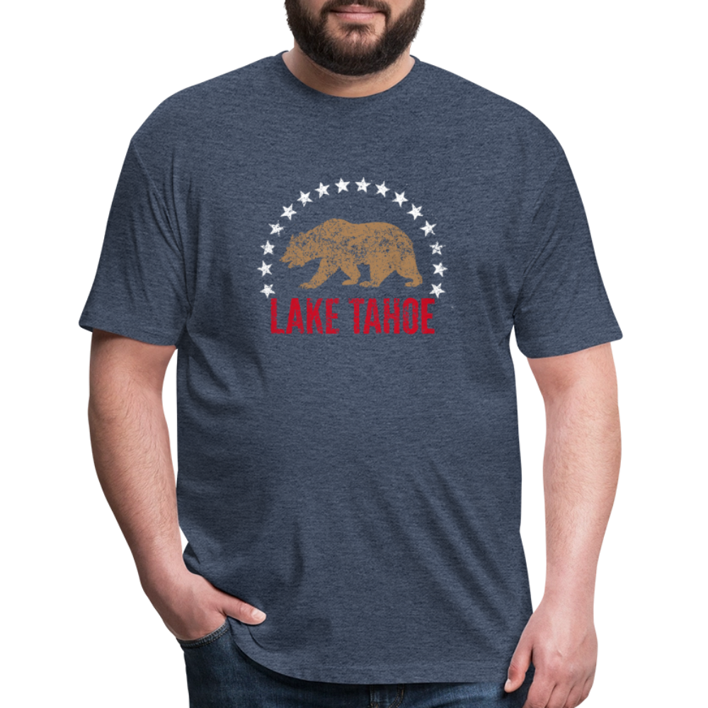 Lake Tahoe California Bear T-Shirt - heather navy