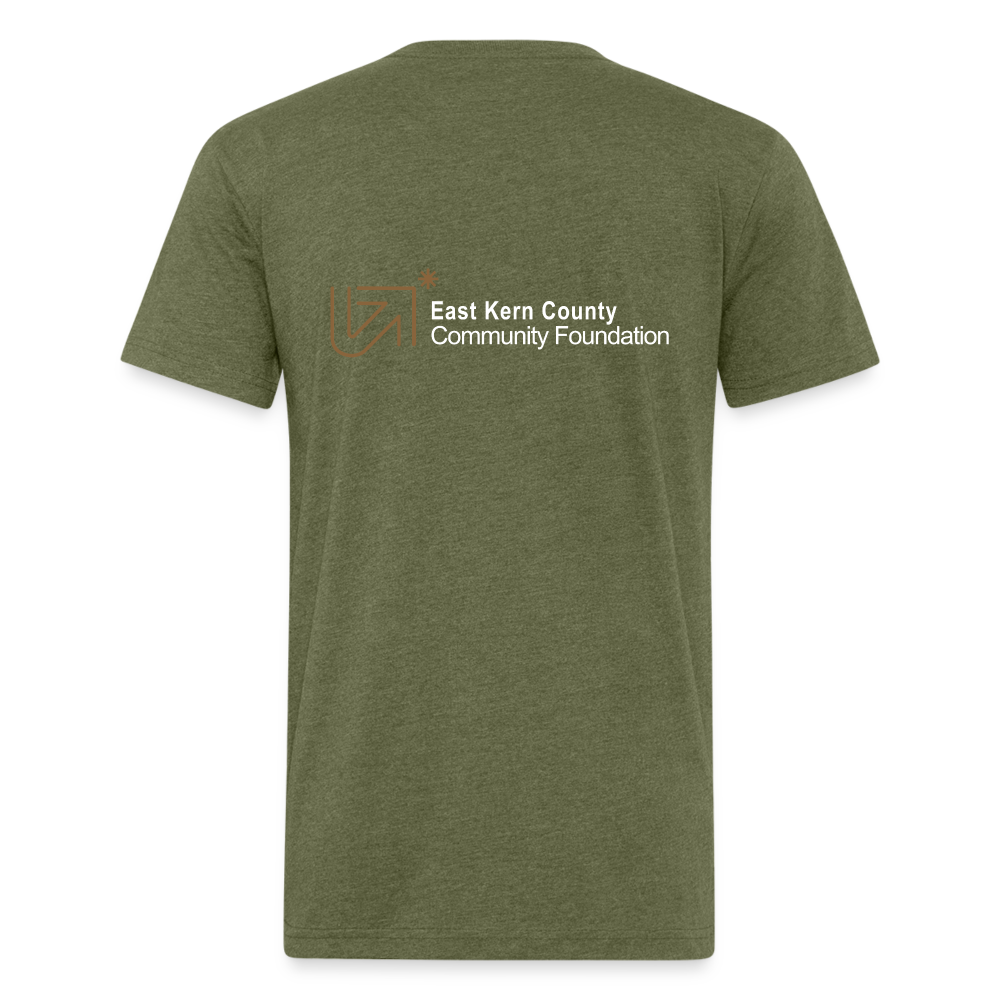 East Kern County Community Foundation Tees - heather military green