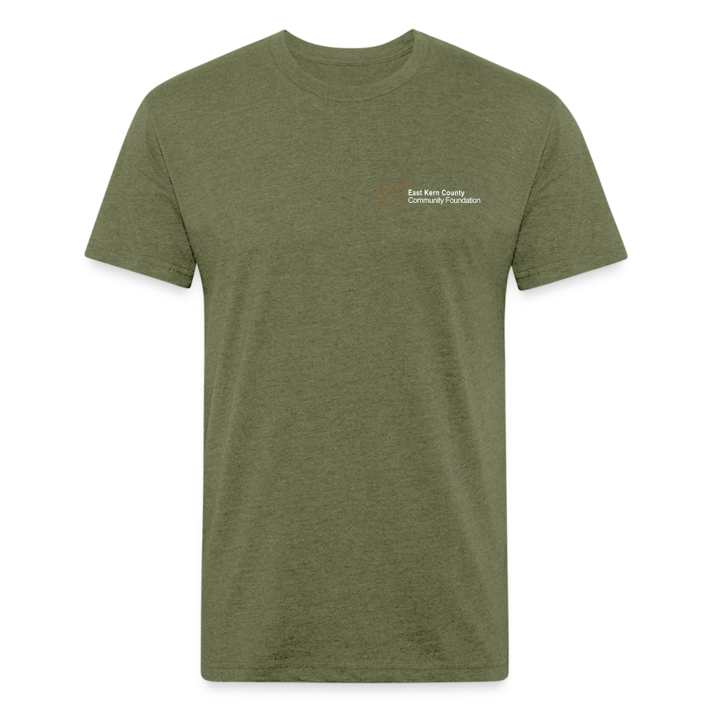 East Kern County Community Foundation Tees - heather military green