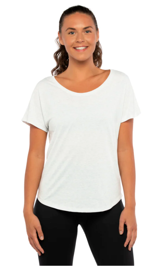 Women's Soft Triblend Dolman T-Shirt - Relaxed Fit Scoop Neck Tee by Next Level 6760