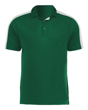 Augusta Sportswear - Two-Tone Vital Polo - Dark Green/ White - 5028 Augusta Sportswear