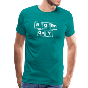 Born Gay - Chemistry Symbols - Unisex Pride T-Shirt LGBTQ+