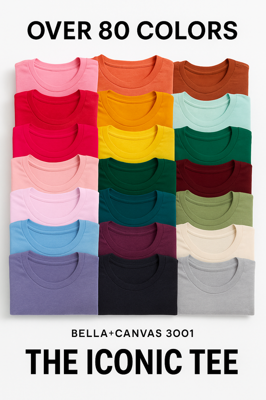 The Bella+Canvas 3001: A Spectrum of Color and Quality