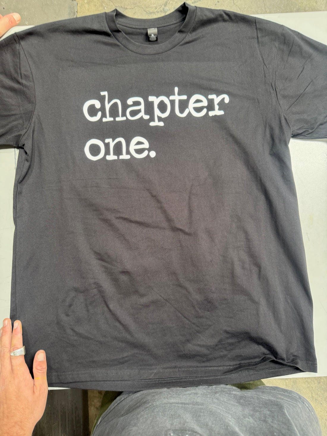 Black T-Shirt of Chapter One as they celebrate 15 years in Downtown Santa Ana