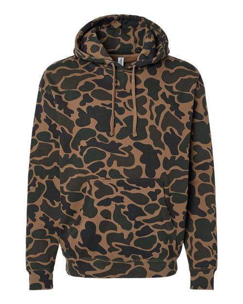 Independent Trading Co. IND4000 Midweight Hooded Sweatshirt - Unisex Pullover Hoodie 80/20 Cotton Blend