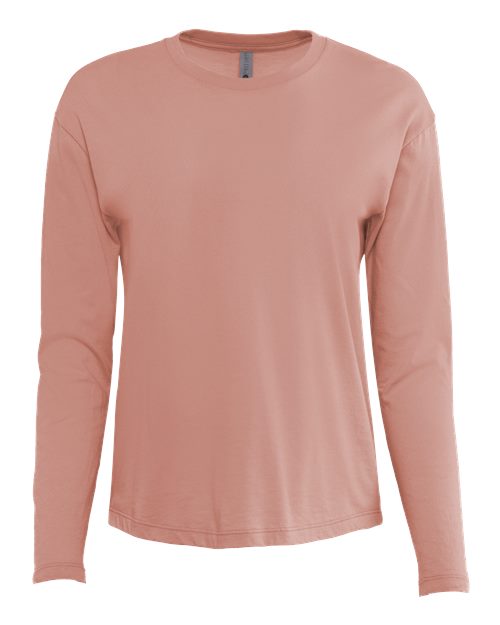 Next Level 3911 Women's Cotton Relaxed Long Sleeve T-Shirt - Premium Comfort