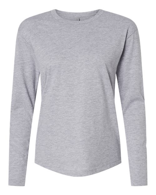 Next Level 3911 Women's Cotton Relaxed Long Sleeve T-Shirt - Premium Comfort