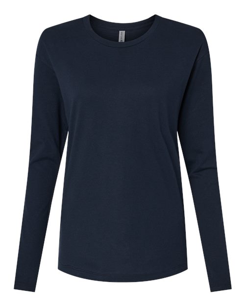 Next Level 3911 Women's Cotton Relaxed Long Sleeve T-Shirt - Premium Comfort