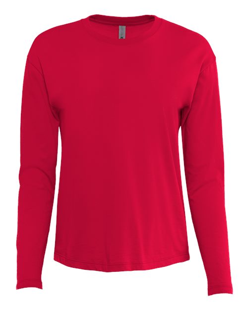 Next Level 3911 Women's Cotton Relaxed Long Sleeve T-Shirt - Premium Comfort