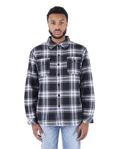 Shaka Wear Unisex Plaid Jacket | SHPFJ - Shaka Wear - Custom Apparel by Breaking Free Industries