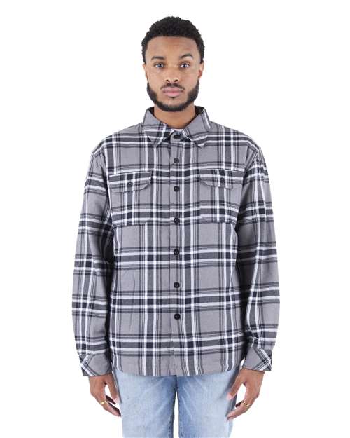 Shaka Wear Unisex Plaid Jacket | SHPFJ - Shaka Wear - Custom Apparel by Breaking Free Industries