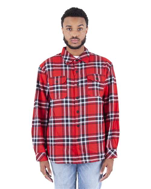 Shaka Wear Unisex Plaid Jacket | SHPFJ - Shaka Wear - Custom Apparel by Breaking Free Industries