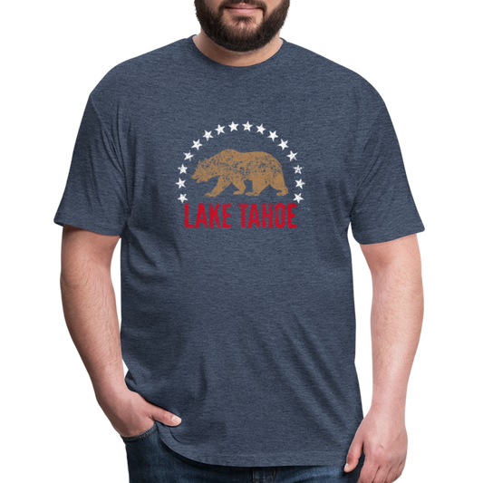 Lake Tahoe California Bear T-Shirt - heather navy