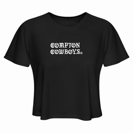Compton Cowboys Women's Cropped T-Shirt - black