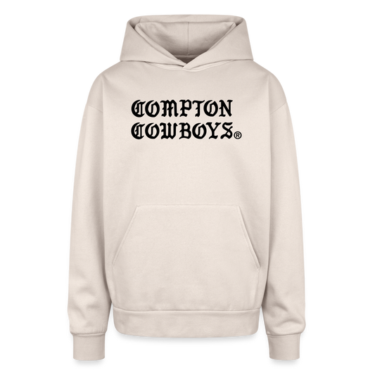 Compton Cowboys Oversized Hooded Sweatshirt - Sand