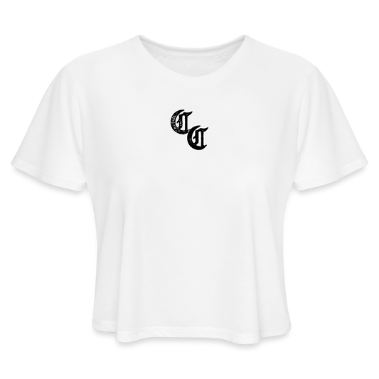 CC Women's Cropped T-Shirt - white