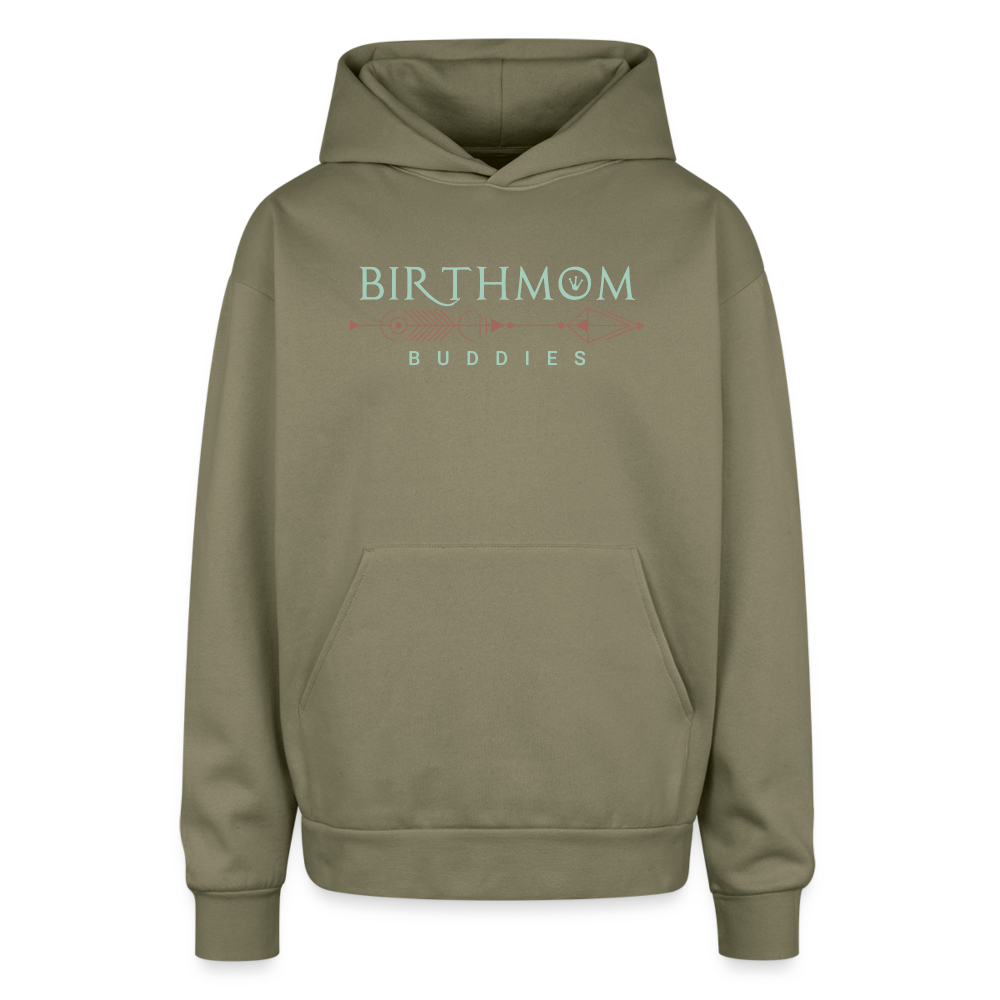 Birthmom Buddies Oversided Hoodie - olive