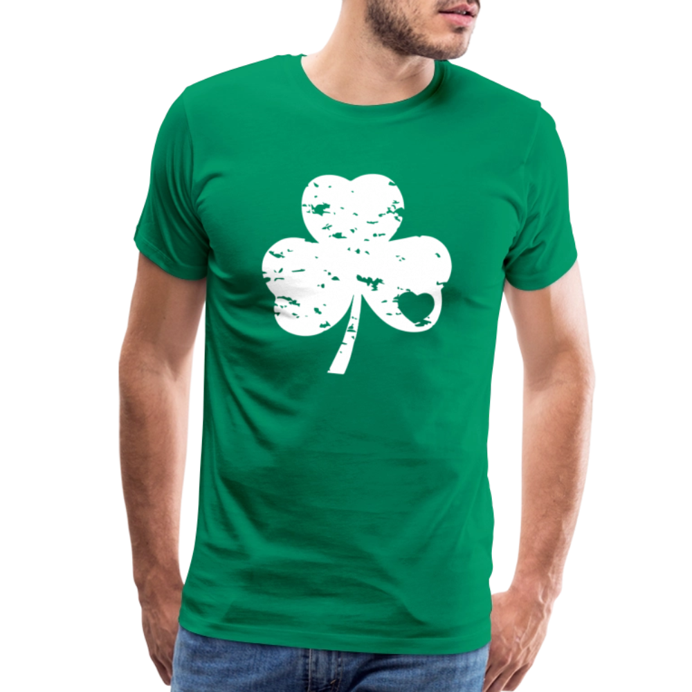 St. Patricks Distressed Graphic Tee - kelly green