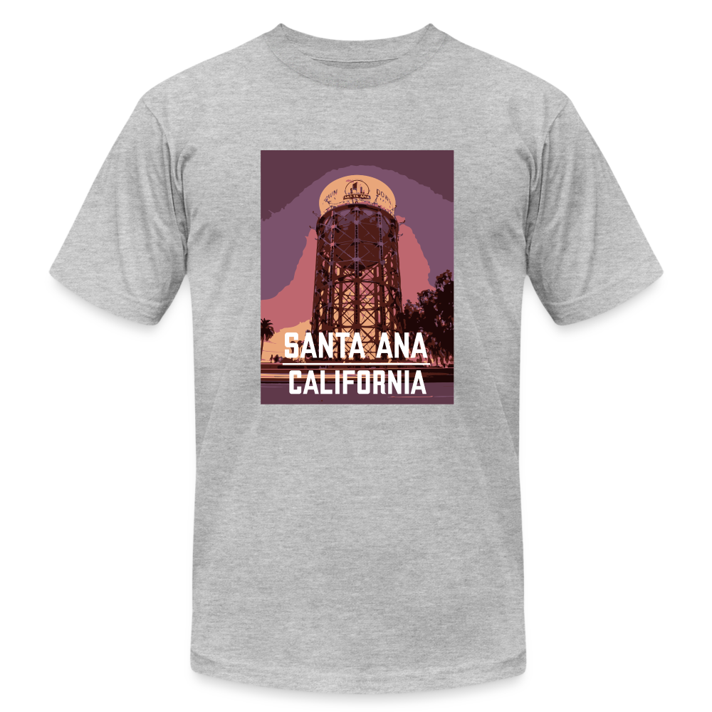 Santa Ana Water Tower Cotton Tee - heather gray