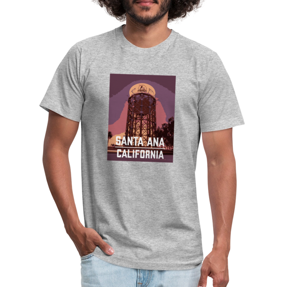 Santa Ana Water Tower Cotton Tee - heather gray