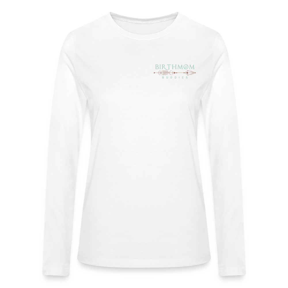 Birthmom Buddies Long Sleeved Tee - white