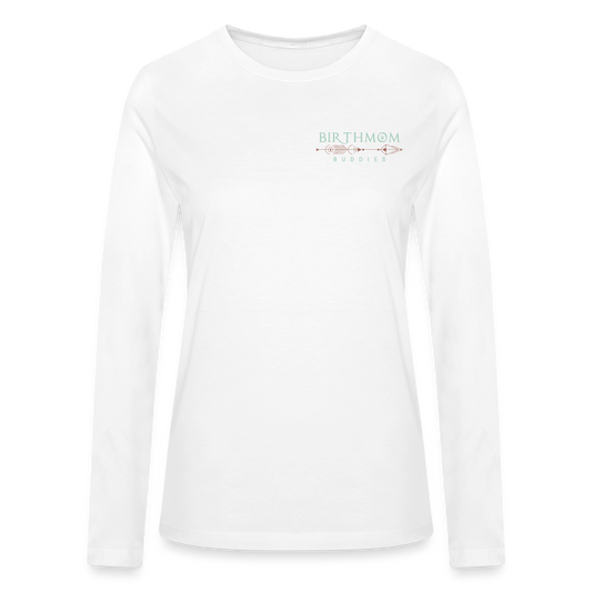 Birthmom Buddies Long Sleeved Tee - white