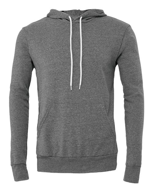 Bella+Canvas 3719 Unisex Sponge Fleece Hoodie — Premium Customizable Hoodie — Dark Grey Heather
