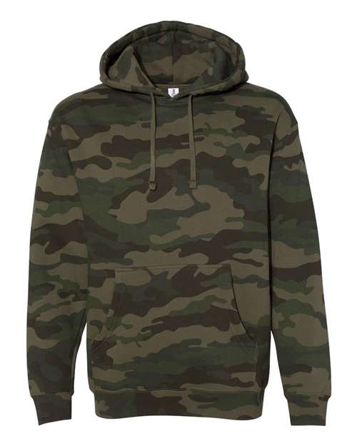 Independent Trading Co. IND4000 Midweight Hooded Sweatshirt - Unisex Pullover Hoodie 80/20 Cotton Blend