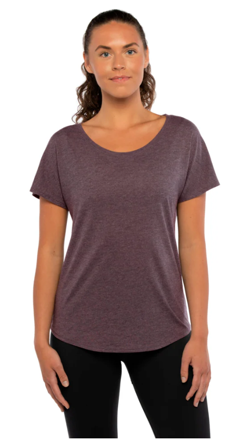 Women's Soft Triblend Dolman T-Shirt - Relaxed Fit Scoop Neck Tee by Next Level 6760