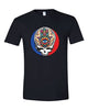 Steal Your Hamsa black t-shirt with protective Jewish symbol supporting Kibbutz Be'eri