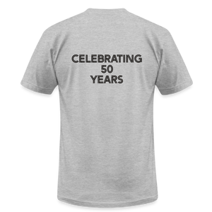 Snohomish County Public Defender Association 50th Anniversary Retro Shirt - heather gray