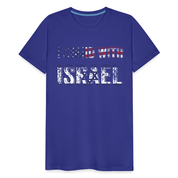 I Stand with Israel Tee - royal blue