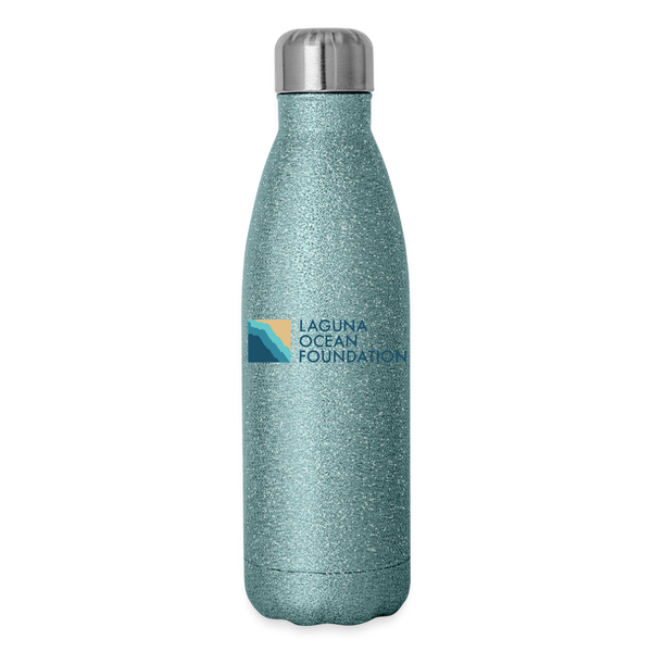 Laguna Ocean Foundation Insulated Bottle - turquoise glitter