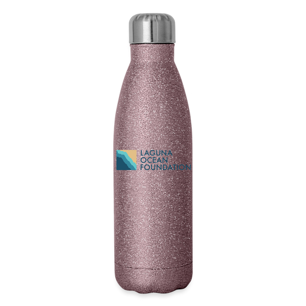 Laguna Ocean Foundation Insulated Bottle - pink glitter