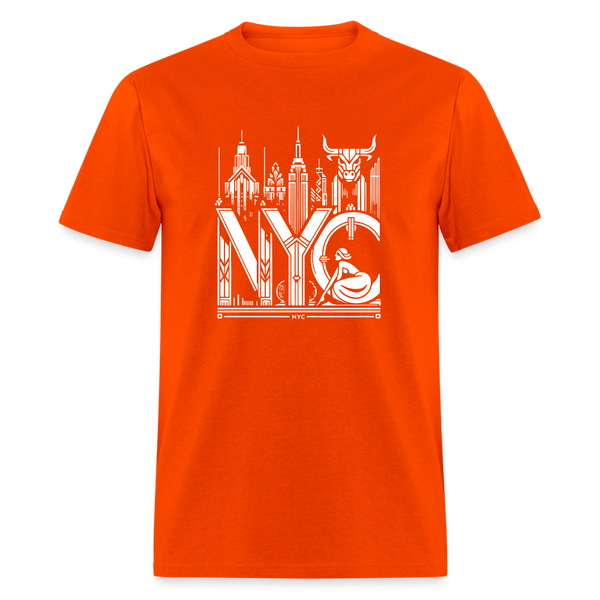 NYC Art Deco - Money - Power - Women - orange