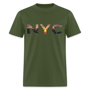 NYC Skyline - military green