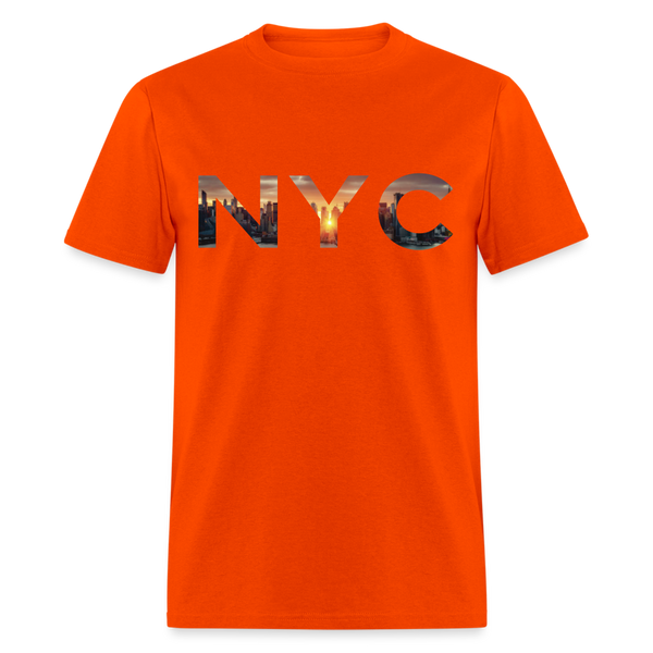 NYC Skyline - orange