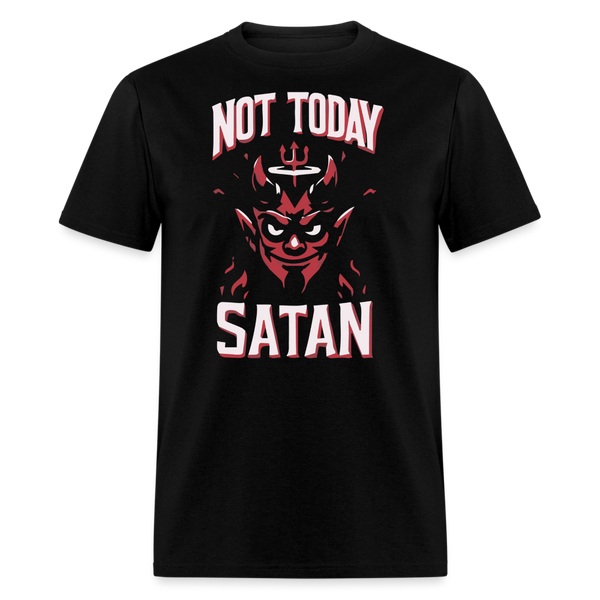 Not Today Satan Graphic Tee - black