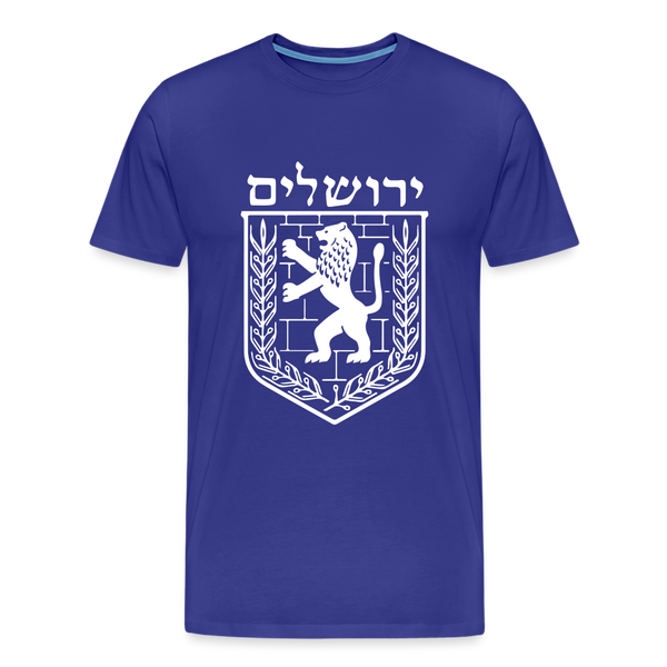 Jerusalem Crest Tee - royal blue
