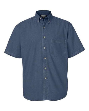 Sierra Pacific - Denim Short Sleeve Shirt Tall Sizes - 6211 Sierra Pacific