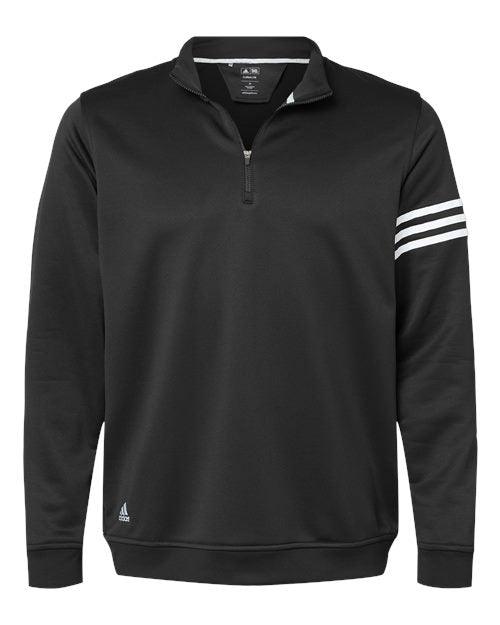 Adidas - 3-Stripes French Terry Quarter-Zip Pullover - A190