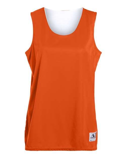 Augusta Sportswear - Women's Reversible Wicking Tank Top - Orange/ White - 147 Augusta Sportswear