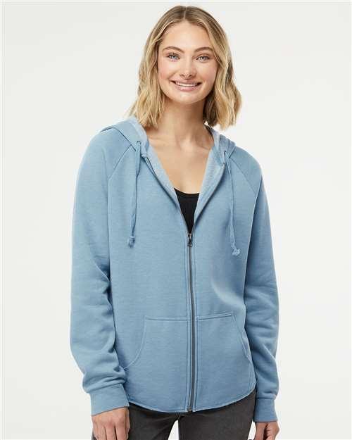 Independent Trading Co. - Women's California Wave Wash Full-Zip Hooded Sweatshirt - PRM2500Z