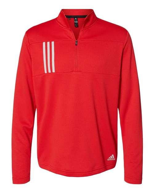 Adidas - 3-Stripes Double Knit Quarter-Zip Pullover - A482 Adidas