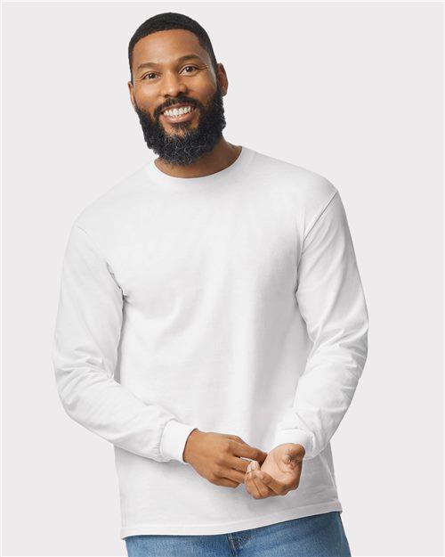 Gildan - Heavy Cotton™ Long Sleeve T-Shirt - Ash - 5400 Gildan