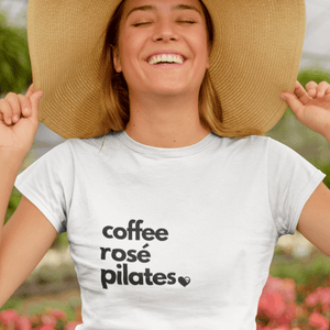 Coffee Rosé Pilates T-Shirt - Marisa In Motion