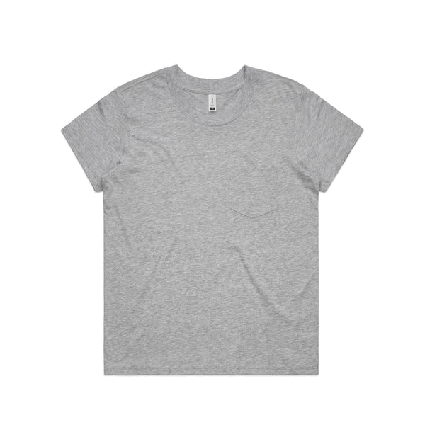 ASCOLOUR WO'S SQUARE POCKET TEE - 4046 - Breaking Free Industries
