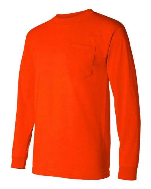 Bayside Made in USA Unisex 50/50 Long Sleeve with Pocket - 1730 - Breaking Free Industries