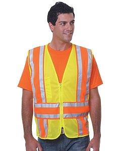 Bayside - USA-Made ANSI Safety Mesh Vest - 3787 - Breaking Free Industries